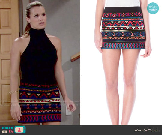 Sam Edelman Beaded Mini Skirt worn by Chelsea Lawson (Melissa Claire Egan) on The Young and the Restless