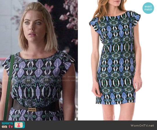 Sam Edelman Snake Print Shift Dress worn by Hanna Marin (Ashley Benson) on Pretty Little Liars