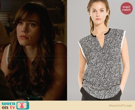 Sandro Edimbourg Top worn by Christa Allen on Revenge