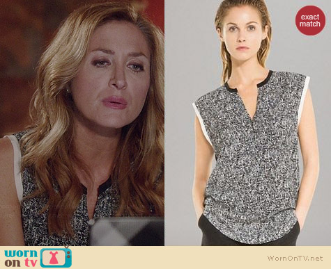 Sandro Edimbourg Top worn by Sasha Alexander on Rizzoli & Isles