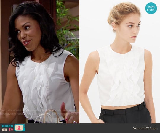 Sandro 'Edith' Top worn by Maya Avant (Karla Mosley) on The Bold and the Beautiful