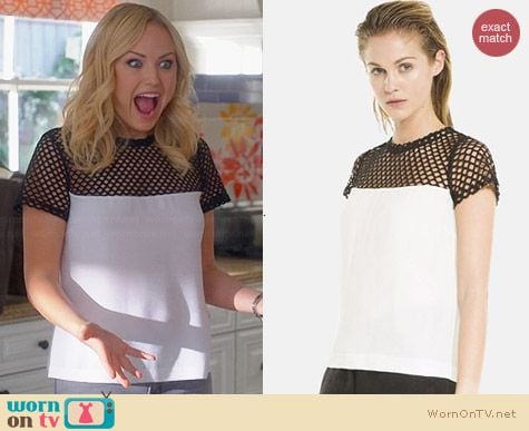 Sandro Emeraude Top worn by Malin Akerman on Trophy Wife