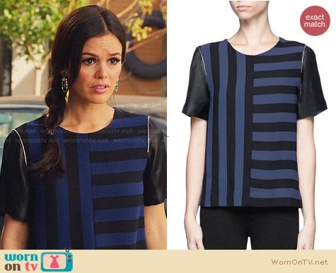 Sandro Eveil Striped Top worn by Rachel Bilson on Hart of Dixie