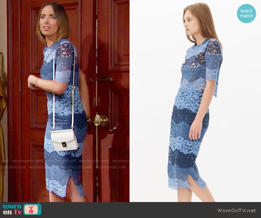 Sandro Exil Top and Jonas Skirt worn by Ivy Forrester (Ashleigh Brewer) on The Bold and the Beautiful