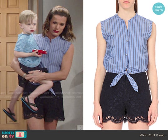 Sandro Poma Playsuit worn by Chelsea Lawson (Melissa Claire Egan) on The Young and the Restless