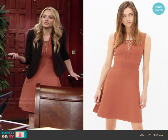 Sandro Rikka Dress worn by Summer Newman (Hunter King) on The Young and the Restless