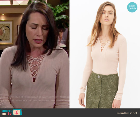 Sandro Sacha Jumper worn by Quinn Fuller (Rena Sofer) on The Bold and the Beautiful