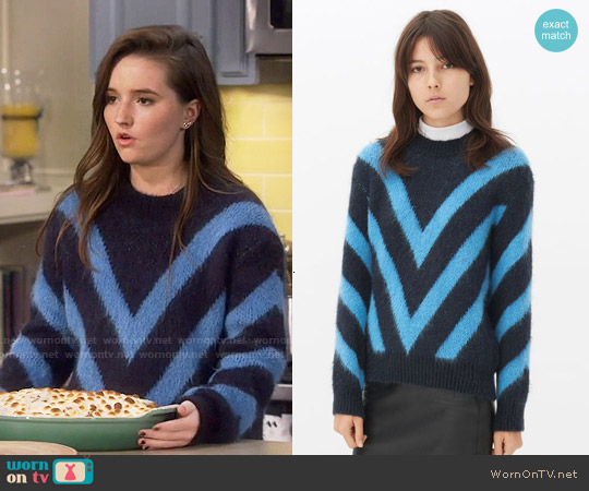 Sandro Stooges Jumper worn by Eve Baxter (Kaitlyn Dever) on Last Man Standing