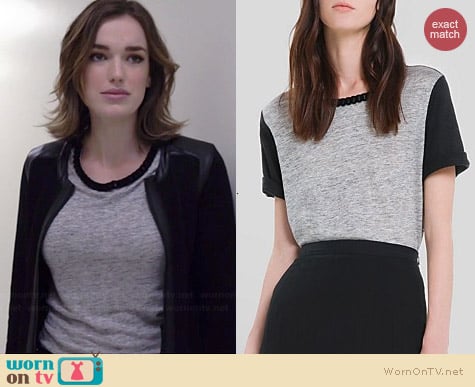 Sandro Taki Tee worn by Elizabeth Henstridge on Agents of SHIELD