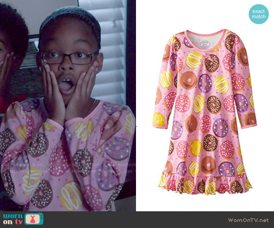 Sara's Prints Girls' Cotton Puffed Sleeve Gown worn by Diane Johnson (Marsai Martin) on Black-ish