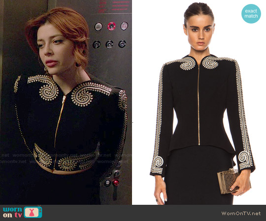 Sass & Bide The Perpetual Viscose-Blend Jacket worn by Louise Ellis (Elena Satine) on Revenge