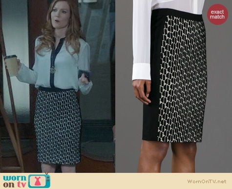 Fashion of Scandal: Diane von Furstenberg Alyce Skirt worn by Darby Stanchfield