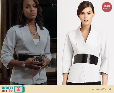 Scandal Fashion: Donna Karan Belted Kimono Jacket worn by Kerry Washington