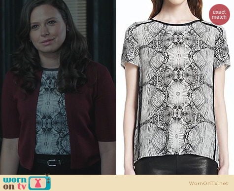 Scandal Fashion: J Brand Milanda top worn by Katie Lowes