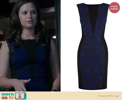 Scandal Fashion: Karen Millen Brocade Dress worn by Katie Lowe