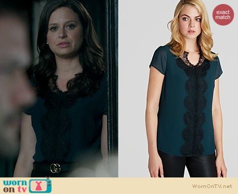 Fashion of Scandal: Ted Baker Ennya Top worn by Katie Lowes