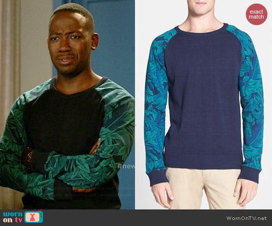 Scotch & Soda Mix & Match Crewneck Sweatshirt worn by Lamorne Morris on New Girl