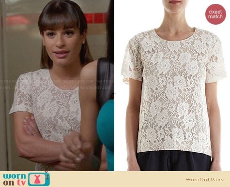 Sea NY Boxy Lace Top worn by Lea Michele on Glee