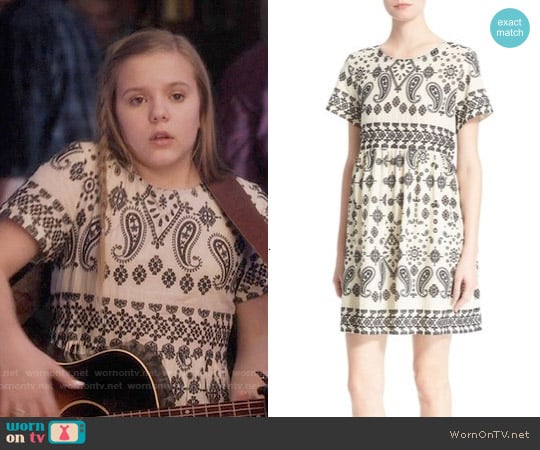 Sea Embroidered Split Back Dress worn by Daphne Conrad (Maisy Stella) on Nashville