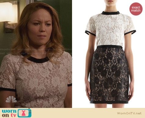 Sea Two-Tone Lace Dress worn by Erika Christensen on Parenthood