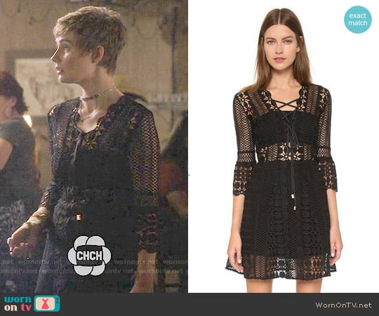 Self Portrait A Line Lace Up Dress worn by Scarlett O'Connor (Clare Bowen) on Nashville