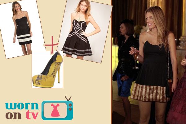 Serena van der Woodsen's black dress on Gossip Girl Season 6 Episode 3