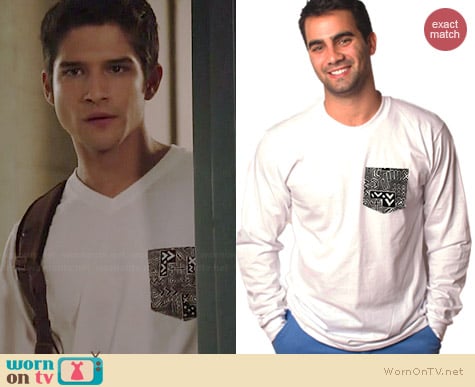 Serengetee Samba Khala Long Sleeve Tee worn by Tyler Posey on Teen Wolf