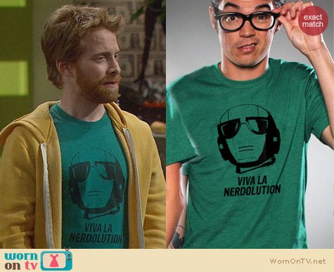 Seth Green Fashion: Nerdolution T-Shirt from Nerd Machine worn on Dads