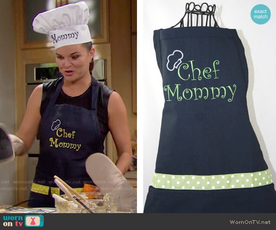 Shopmemento Personalized Apron & Chef Hat by Shopmemento worn by Katie Logan (Heather Tom) on The Bold and the Beautiful