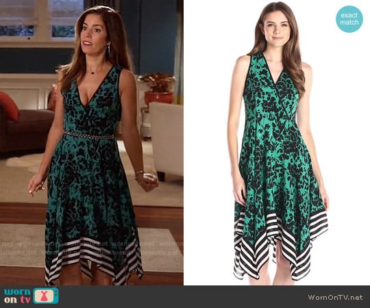 Shoshanna Emmy Dress in Jade worn by Marisol Duarte (Ana Ortiz) on Devious Maids