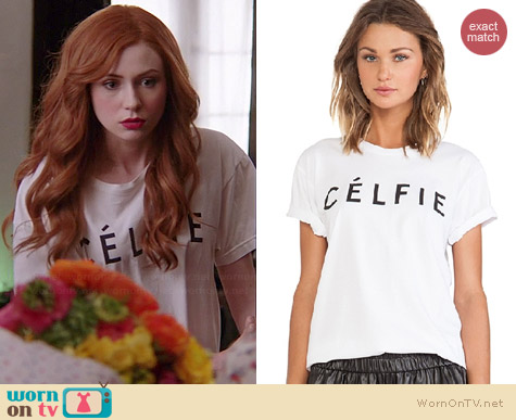 Sincerely Jules Celfie Tee worn by Karen Gillan on Selfie