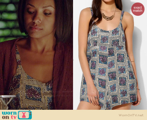 Some Days Lovin Mambo Jambo Romper worn by Kat Graham on The Vampire Diaries