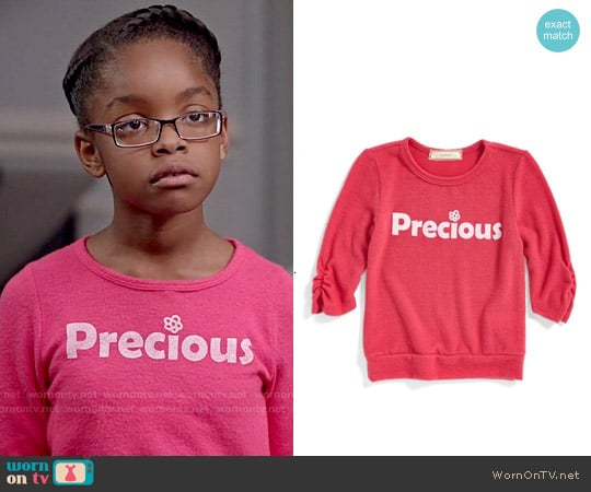 Soprano 'Precious' Sweatshirt worn by Diane Johnson (Marsai Martin) on Black-ish