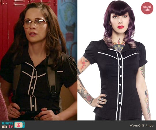 Sourpuss Jolene Top worn by Zooey Deschanel on New Girl