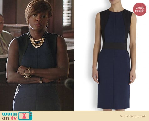 Sportmax Freda Dress worn by Viola Davis on HTGAWM