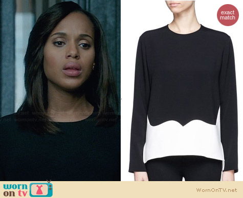 Stella McCartney Contrast Panel Top worn by Kerry Washington on Scandal