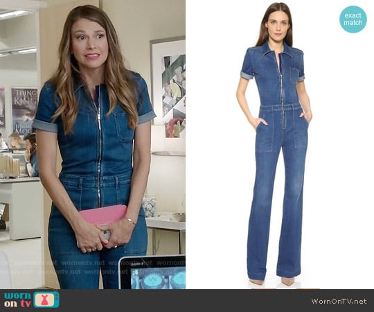 Stella McCartney Denim Jumpsuit worn by Liza Miller (Sutton Foster) on Younger