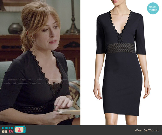 Stella McCartney Ric-Rac Half-Sleeve Dress worn by Maura Isles (Sasha Alexander) on Rizzoli and Isles