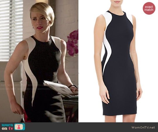 Stella McCartney Stretch Miracle Sheath worn by Margaux Lemarchal (Karine Vanasse) on Revenge