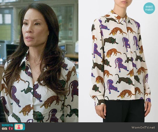 Stella McCartney Wilson Shirt worn by Joan Watson (Lucy Liu) on Elementary