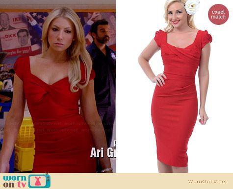 Stop Staring Billion Dollar Baby Dress in Red worn by Ari Graynor on Bad Teacher