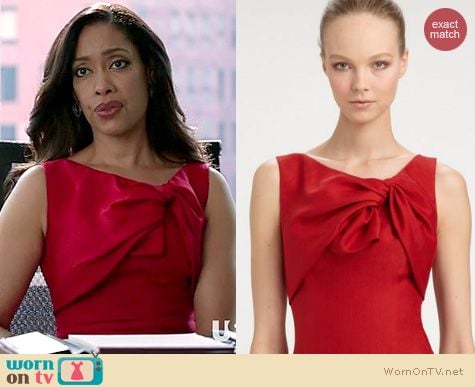 Suits Fashion: Giambattista Valli Red Knot Dress worn by Gina Torres