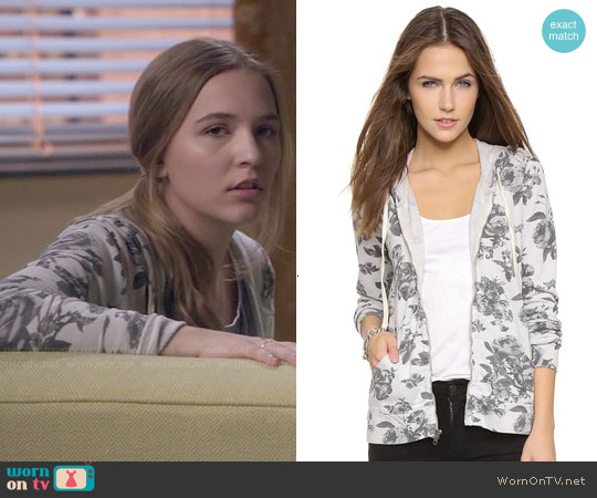 Sundry Floral Zip Hoodie worn by Maddie Jaymes (Lennon Stella) on Nashville