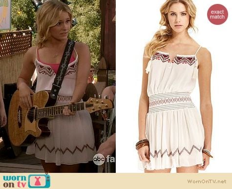 Switched at Birth Fashion: Free People Penny Georgette Love Bird dress worn by Cassi Thomson