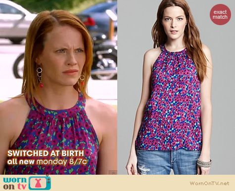 Switched at Birth Fashion: Splendid Watercolor tank top worn by Katie Leclerc