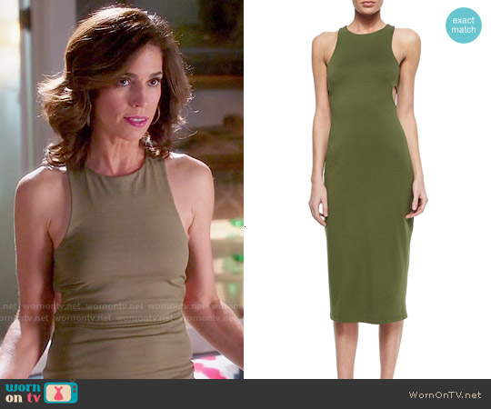 T by Alexander Wang Cutout-Back Luxe Ponte Dress worn by Marisol Duarte (Ana Ortiz) on Devious Maids