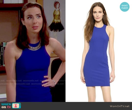 T by Alexander Wang Tech Suiting Dress worn by Ivy Forrester (Ashleigh Brewer) on The Bold and the Beautiful