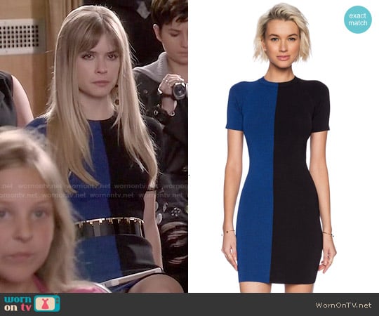 T by Alexander Wang Two Tone Short Sleeve dress worn by Brooke Maddox (Carlson Young) on Scream