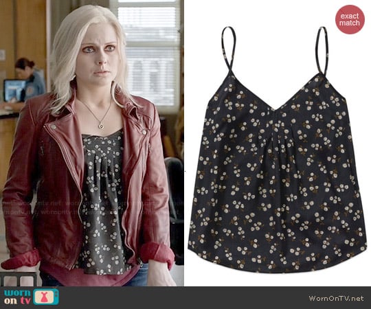 Talula Waverly Camisole in Black/Surplus worn by Liv Moore (Rose McIver) on iZombie