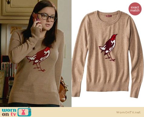 Target Merona Bird Sweater worn by Ariel Winter on Modern Family